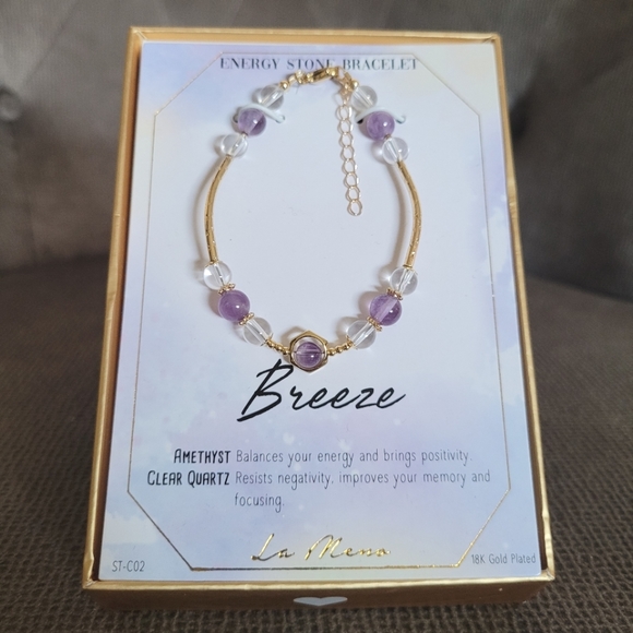 La Meno Jewelry - La Meno Breeze🌬 Energy⚡️Stone Bracelet - NIB